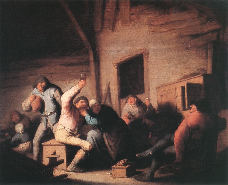 Adriaen-van-Ostade-Peasants-in-a-Tavern