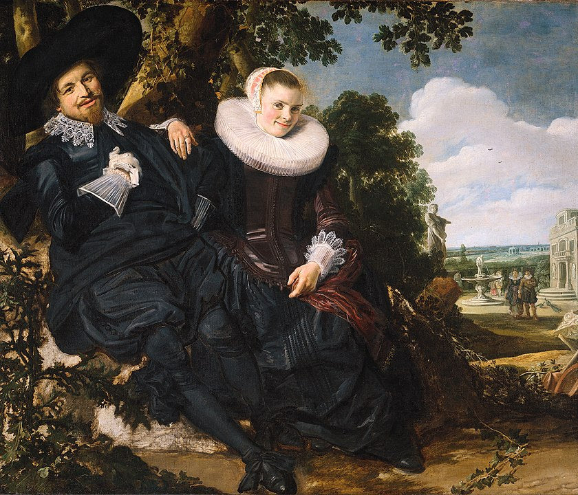 Portret van een stel, waarschijnlijk Isaac Abrahamsz Massa en Beatrix van der Laen, Frans Hals