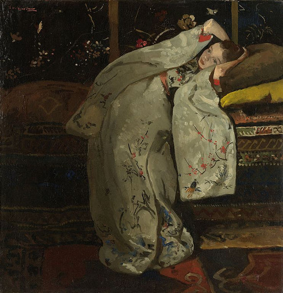 George-Hendrik Breitner - Meisje in witte kimono