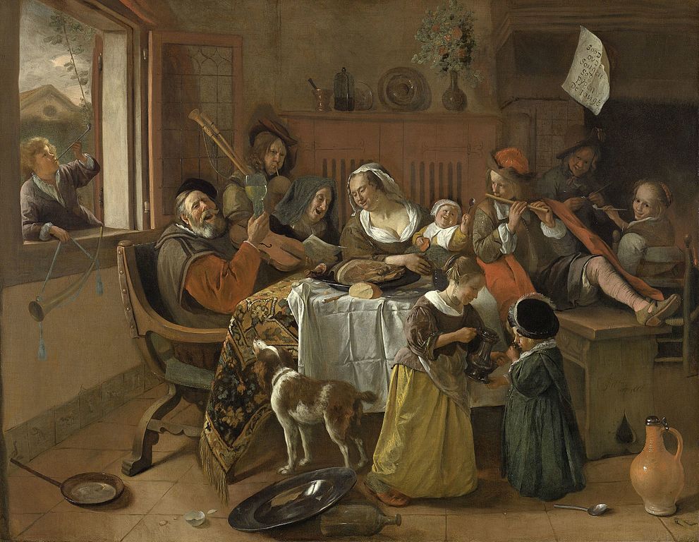 Jan Steen - Vrolijke huisgezin