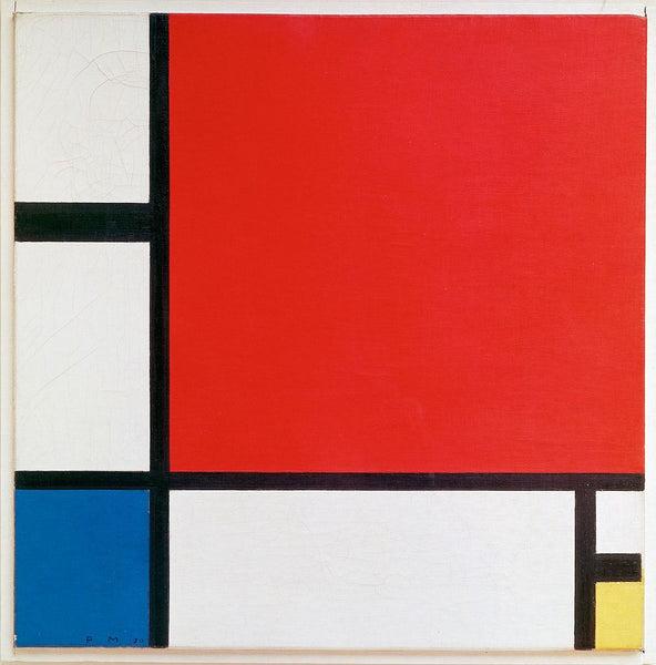 Mondrian Composition II in Red, Blue, and Yellow