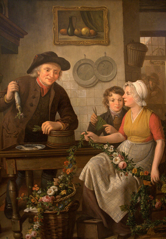 Voorbereidingen voor de verkoop van de nieuwe haring, Adriaan de Lelie en Willem van Leen, 1815