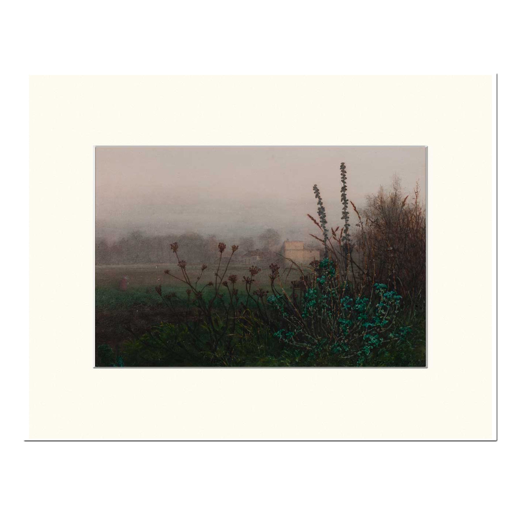  Léon Bonvin Rural Landscape Matted Print 