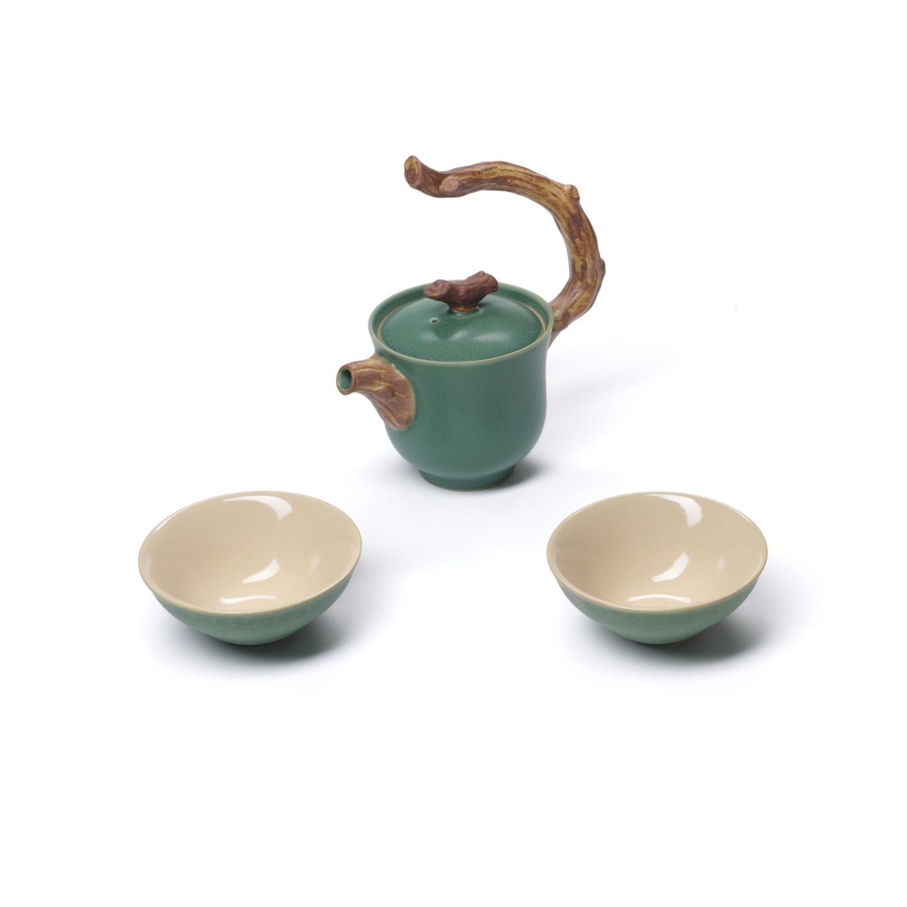  Twig-Handle Tea Set for Two 