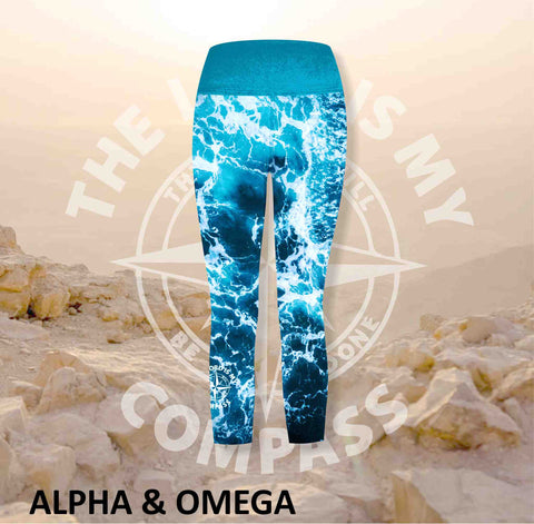 Alpha And Omega Child of God Grey Hibiscus Athleisure Three Quarter Ti –  Martin West Designs