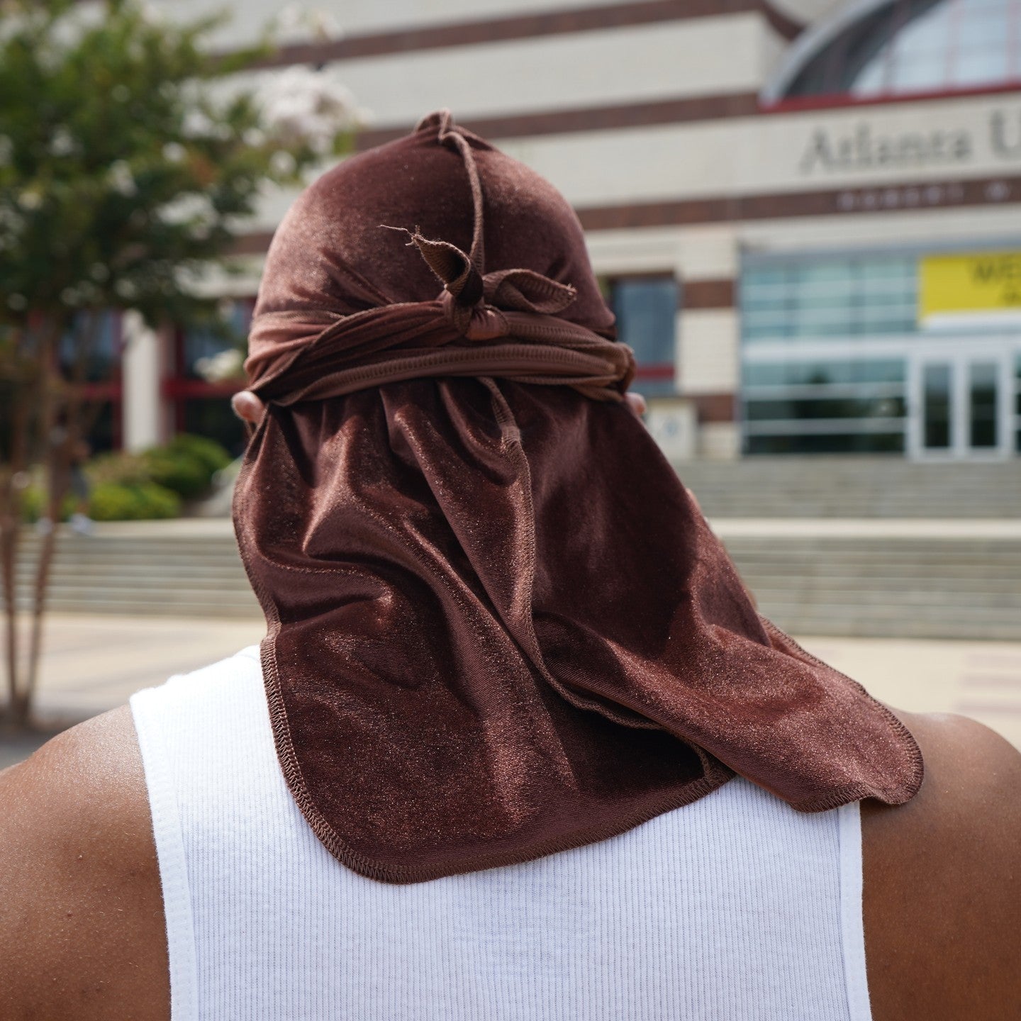 DESIGNER INSPIRED BROWN LV DURAG – THE RAG LADY