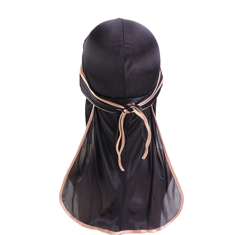 DUtheRAGthing Black Solid Silky Durags