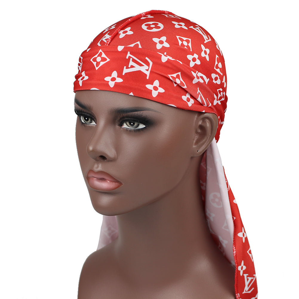 DESIGNER INSPIRED BROWN LV DURAG – THE RAG LADY