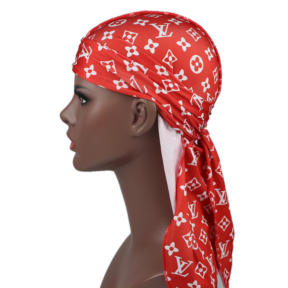 DESIGNER INSPIRED BROWN LV DURAG – THE RAG LADY