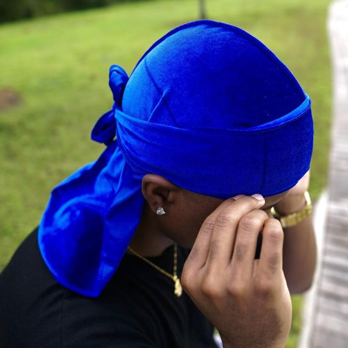 Blue Luxury Velvet Durag