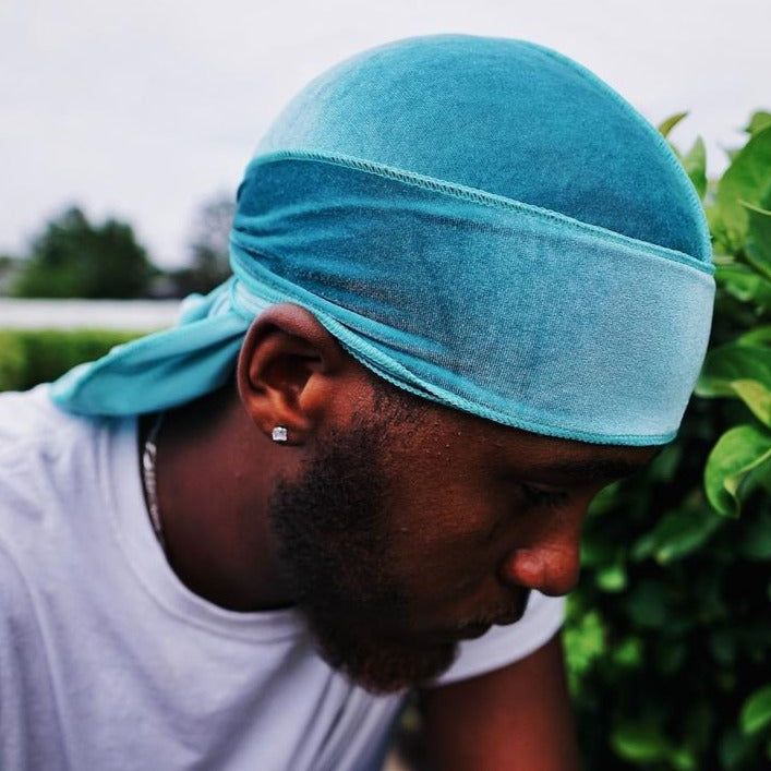 Velvet 3WP Royal Blue Du-rag (White Stitching)