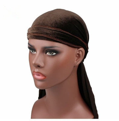 DESIGNER INSPIRED BROWN LV DURAG – THE RAG LADY