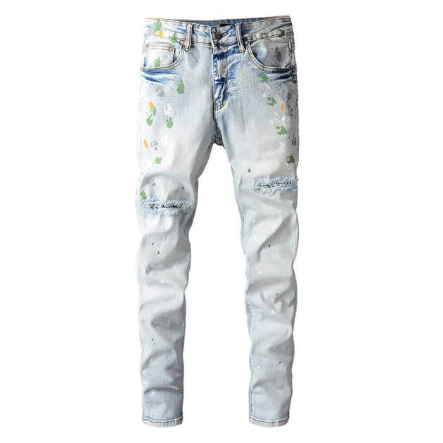 Men's Bandana Jeans: Jeans with Bandana Patches | Taelor Boutique
