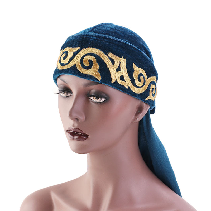 Velvet 3WP Royal Blue Du-rag (White Stitching)