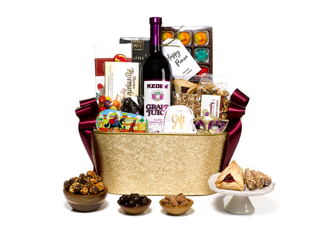 Festive Purim Gift Basket Gift Kosher