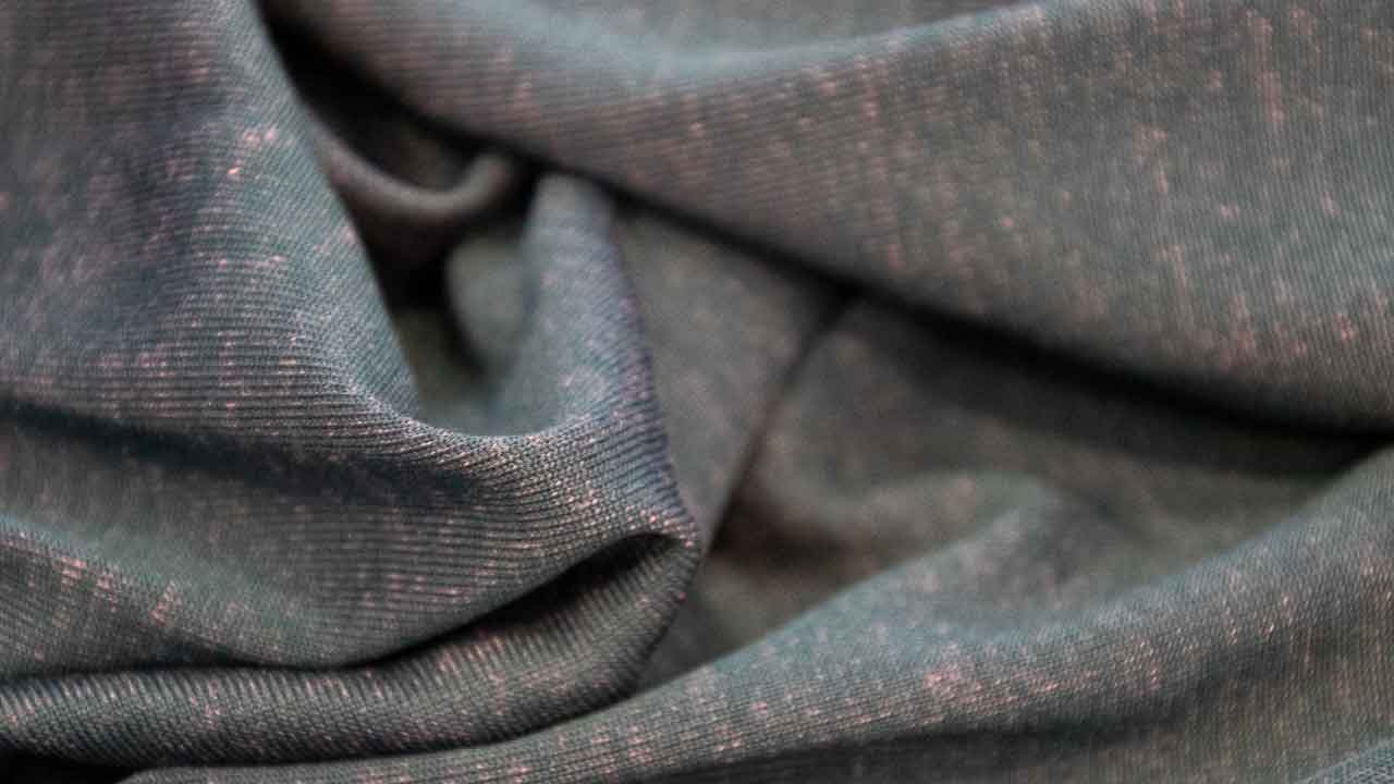 Close up of the Asmuss Recycled and Trees fabric. A blend of recycled polyester and Tencel
