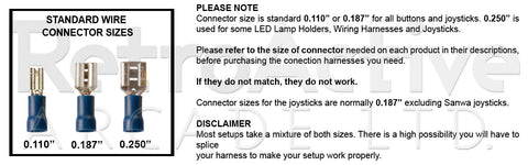 Standard Quick Disconnect Terminal Sizes