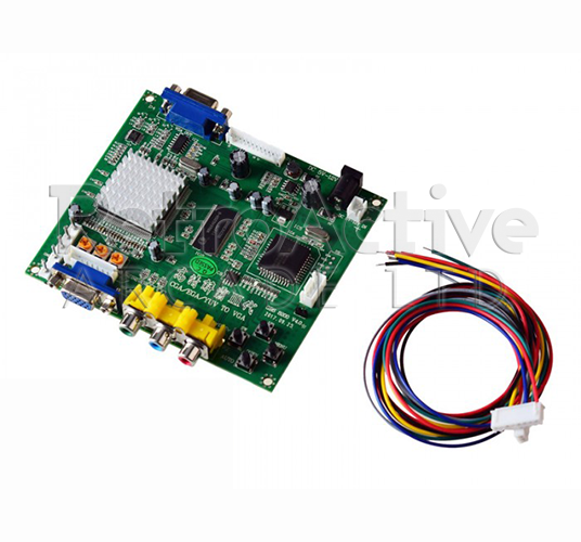 cga to vga converter circuit diagram