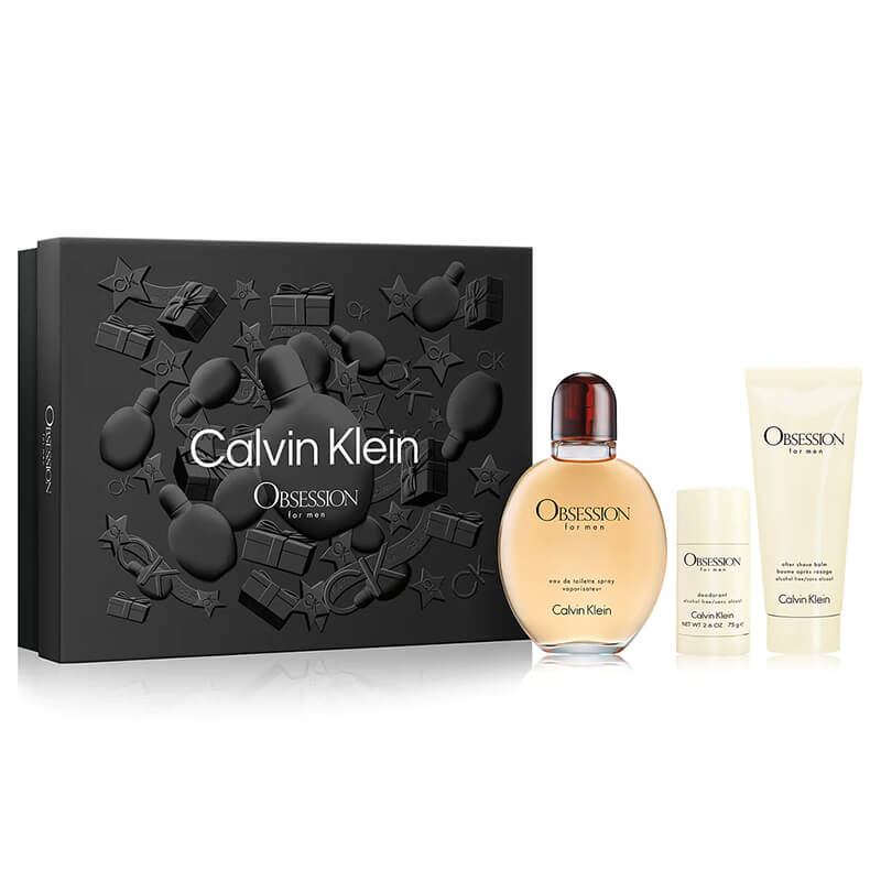 Calvin Klein Obsession for Men 3pc Set 125ml EDT (M)