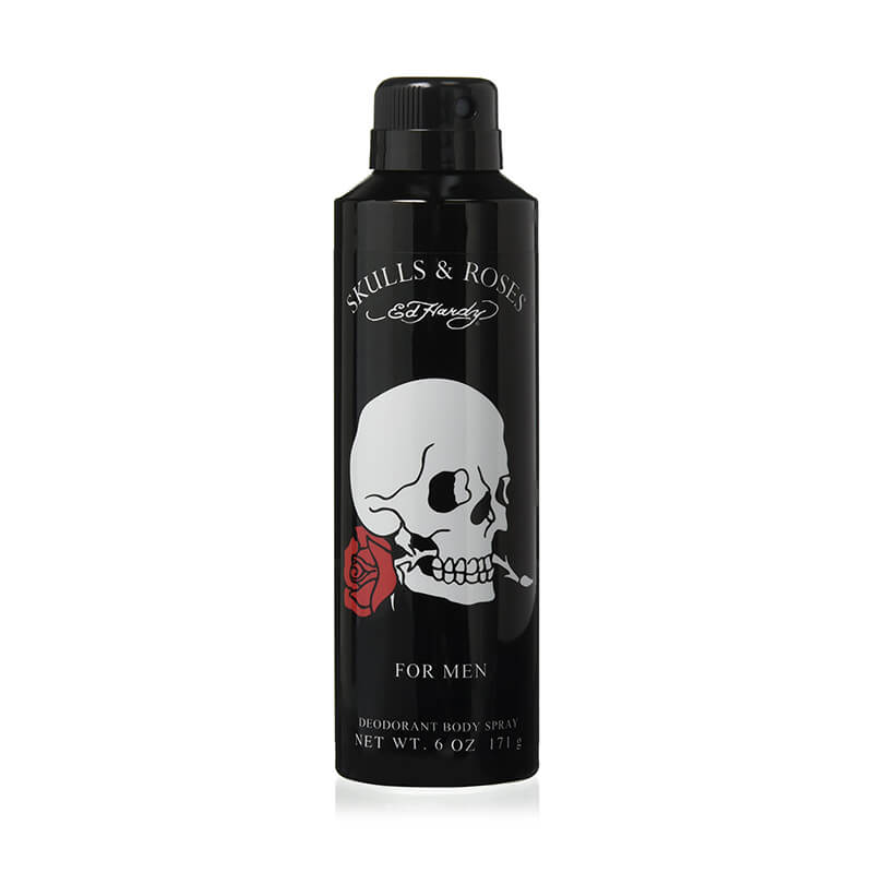 Christian Audigier Ed Hardy Skulls & Roses Deodorant Body Spray (New Packaging) 171g (M)