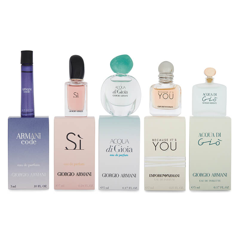 Giorgio Armani Travel Exclusive 5pc Mini Set (L) - PriceRiteMart