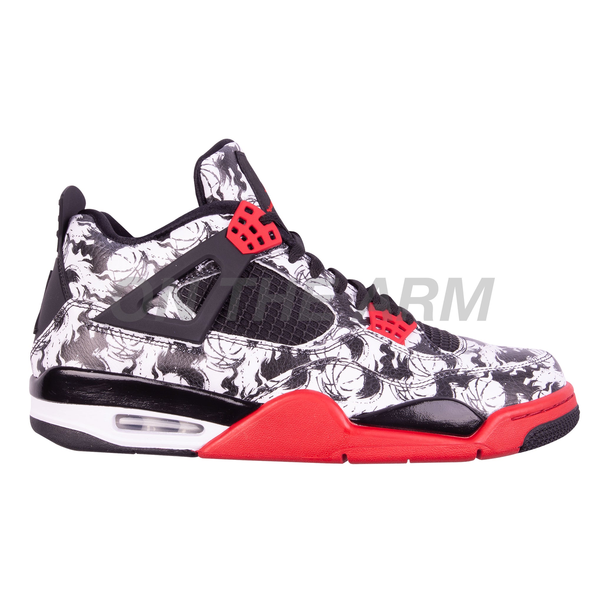 Jordan 4 Tattoo  Now Available Jordan 4 Raptors  Size 105  Price 200 This Jordan 4 comes with a white upper plus black accents red  midsole  By House of Soles US  Facebook