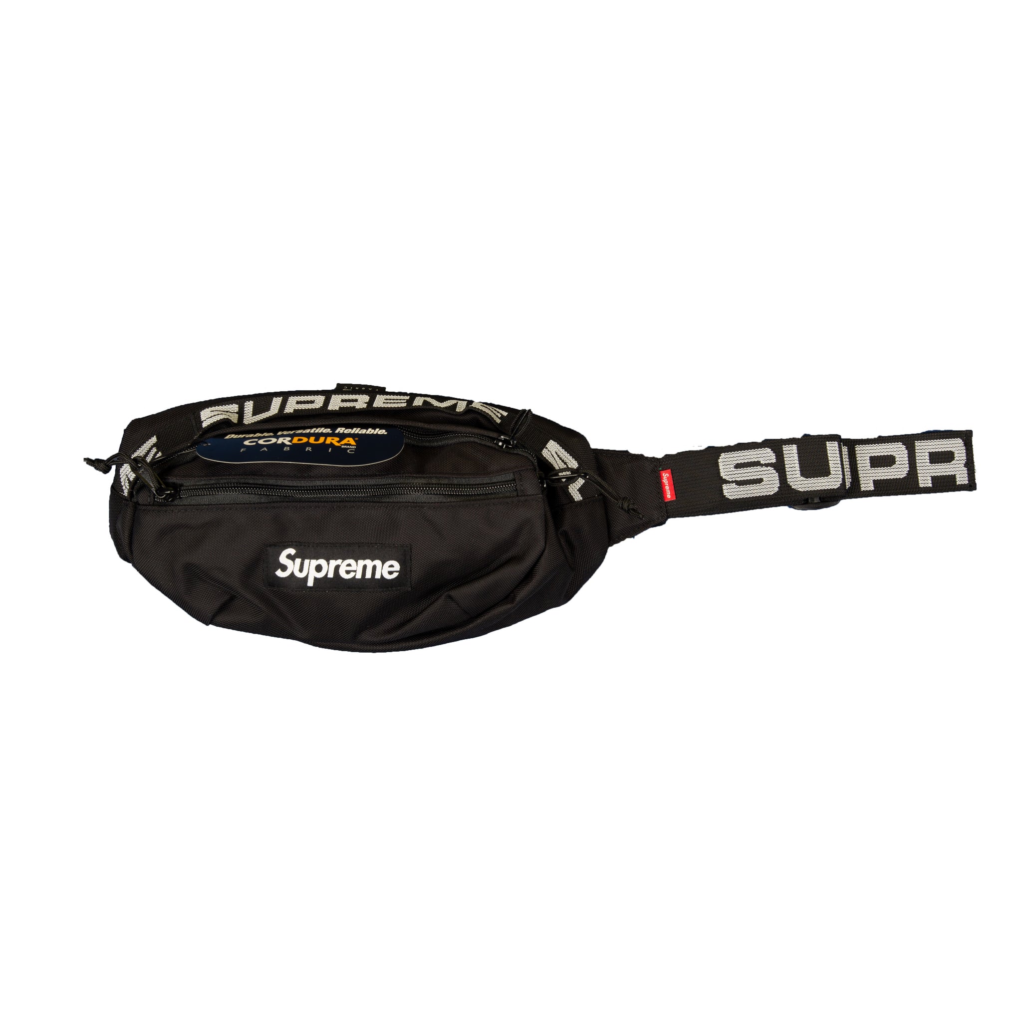 Supreme Black SS18 Waist Bag – On The Arm