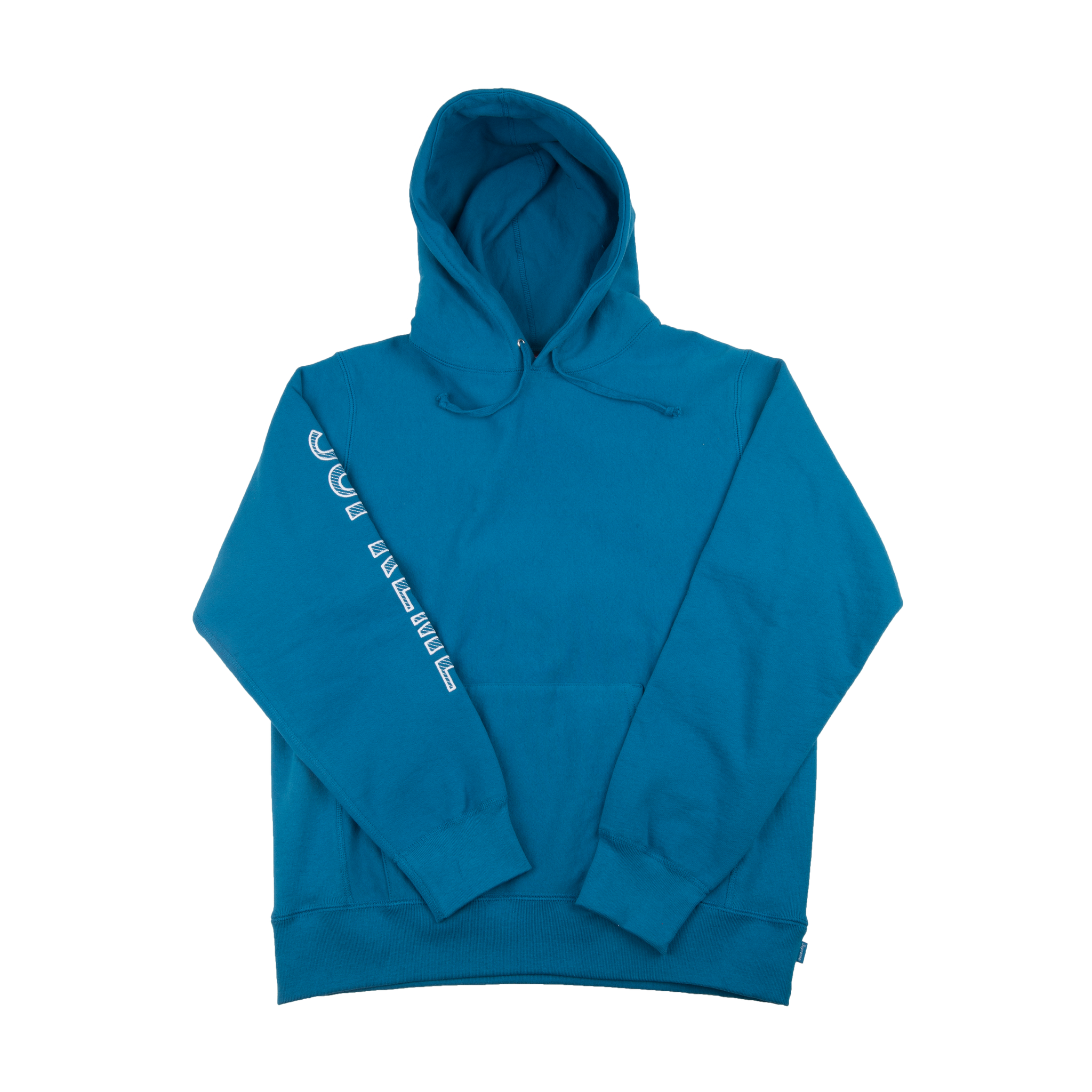 Supreme Dark Aqua Embroidered Sleeve Hoodie – On The Arm