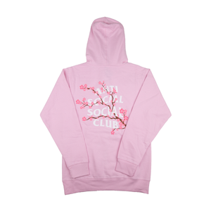 anti social club hoodie pink