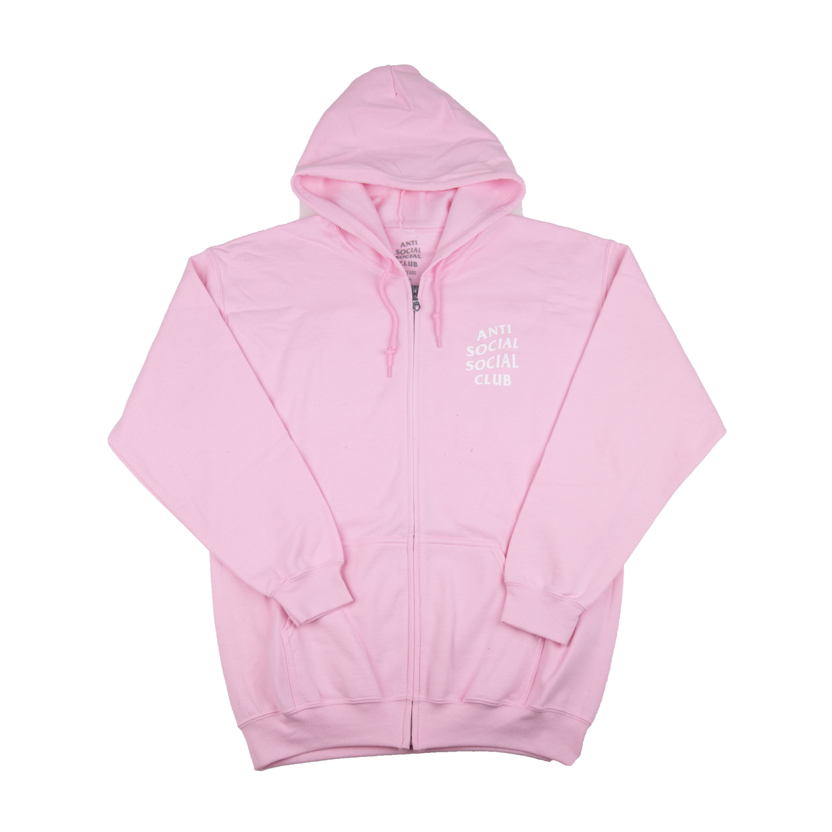 Anti Social Social Club Pink Kkoch Zip Hoodie – On The Arm