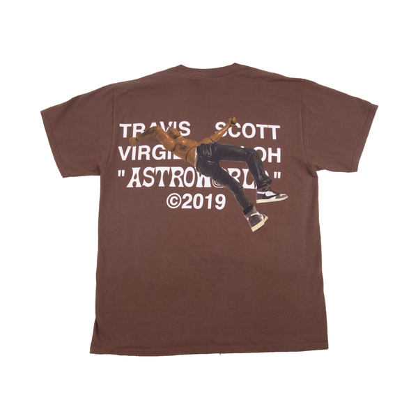 Travis Scott Off-White Virgil Abloh Brown Tee – On The Arm