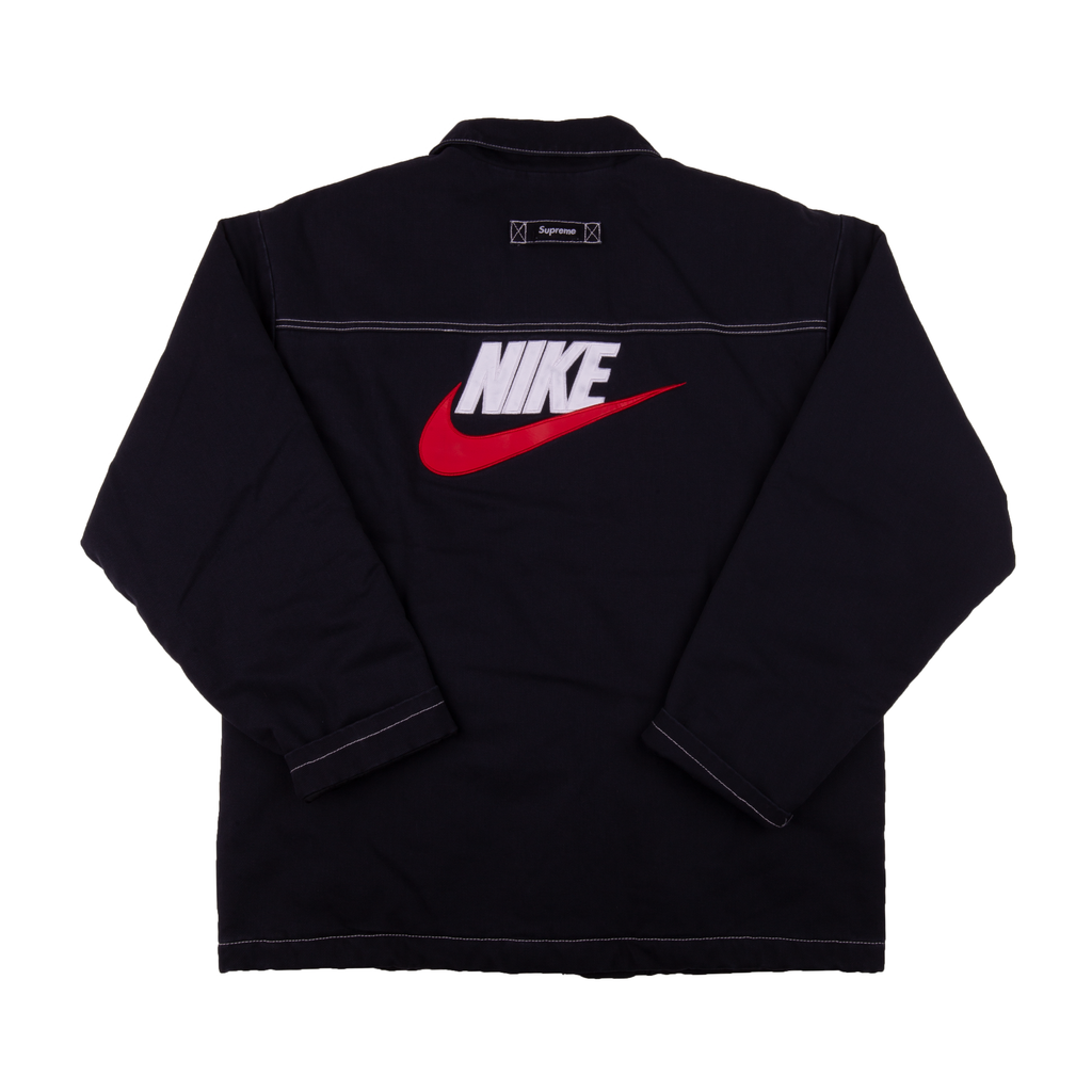 Supreme Black Nike Zip Work Jacket – On The Arm
