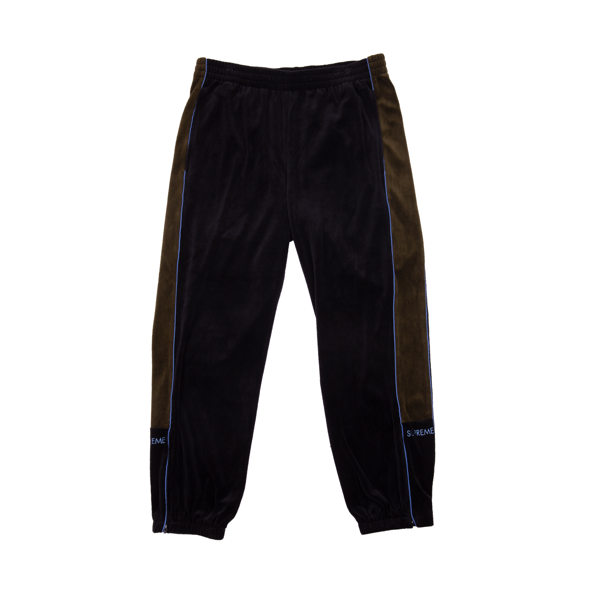 supreme black track pants