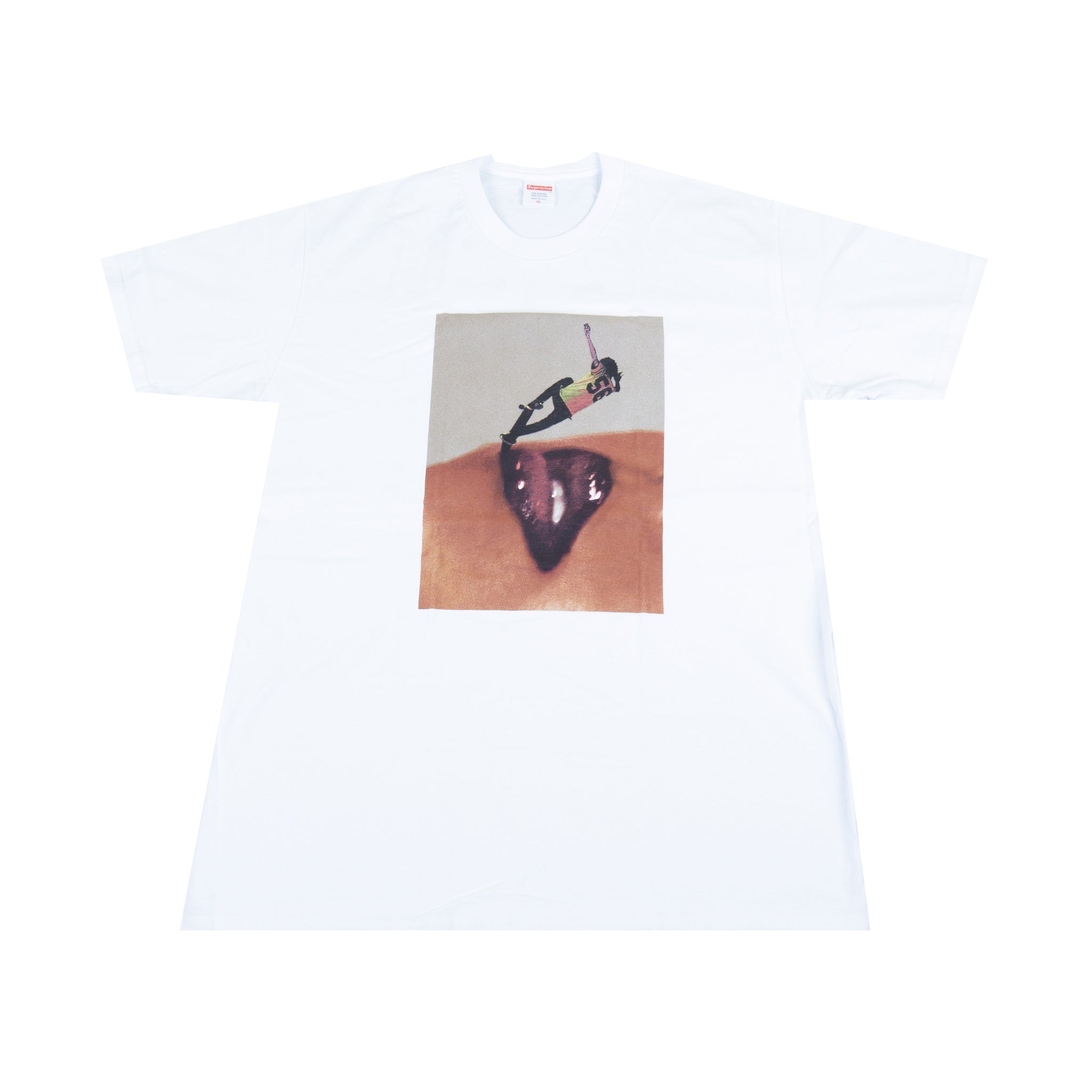 キムタク着 シュプリーム supreme Tシャツ 白DAVID SIMS-