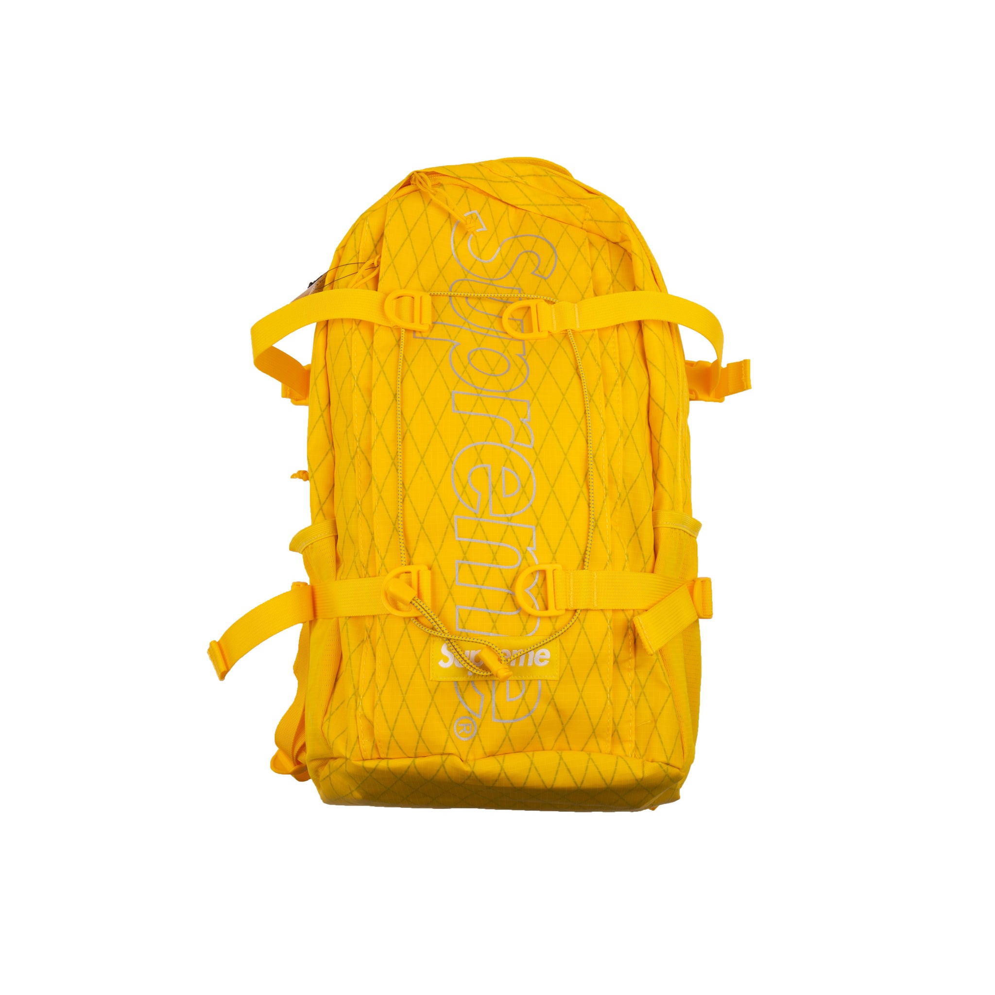 supreme backpack fw18 yellow