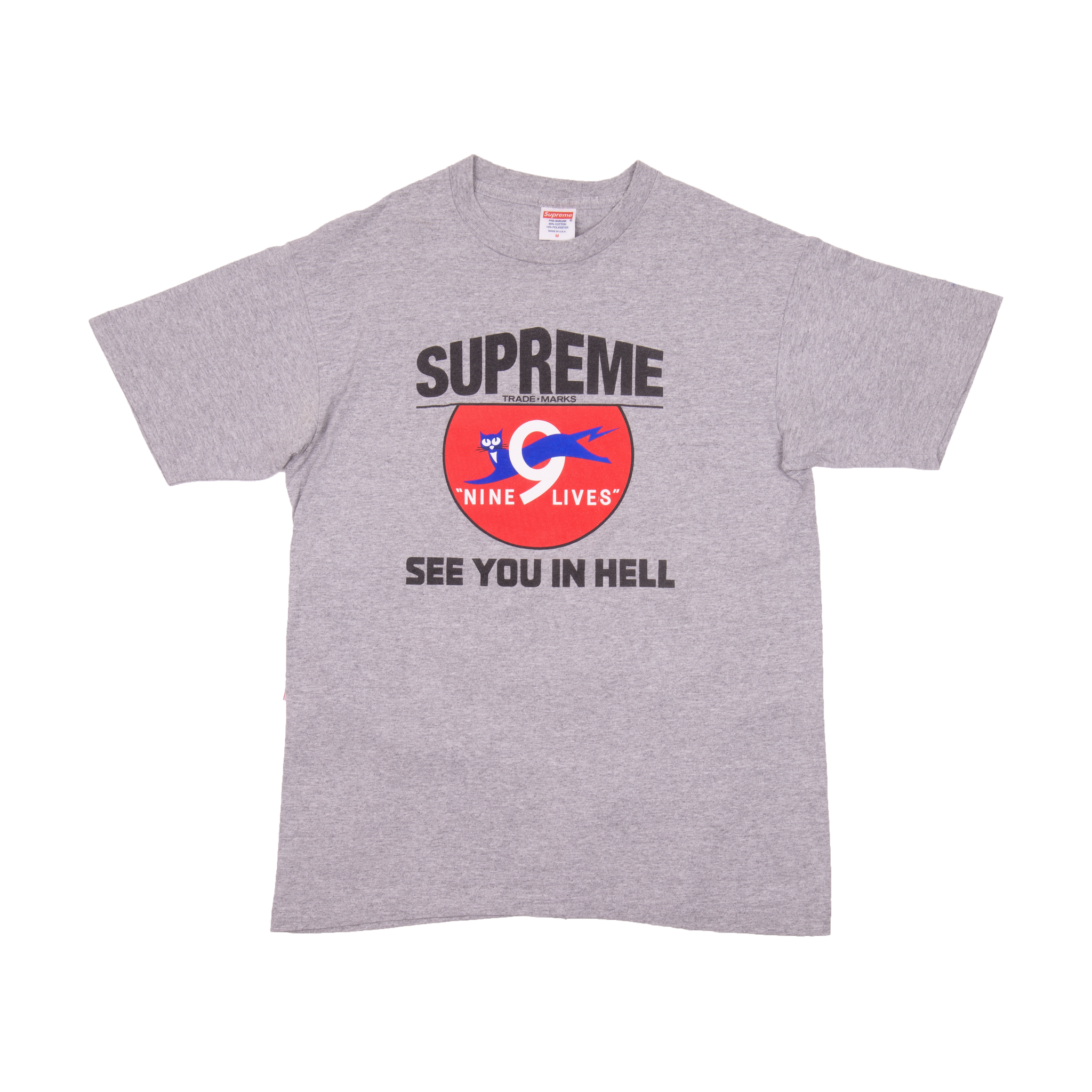 supreme nine lives tee