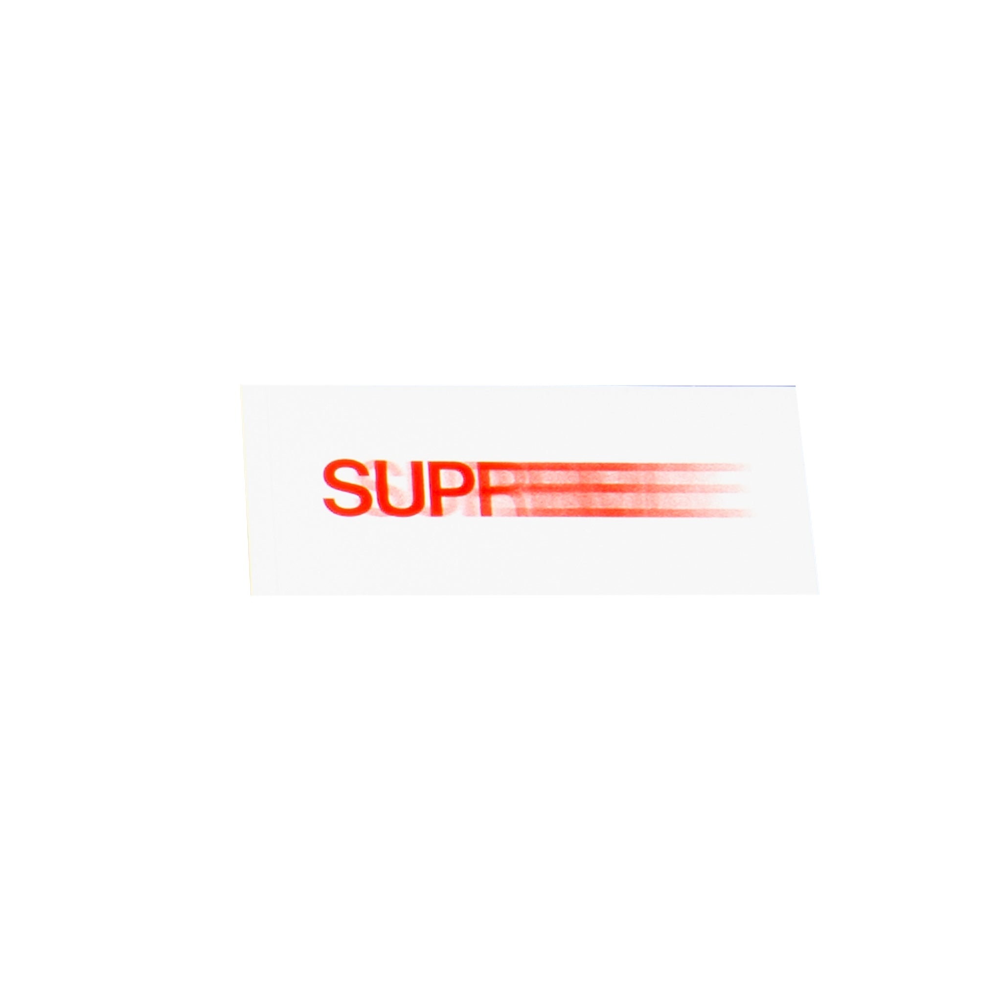 red and white supreme sticker