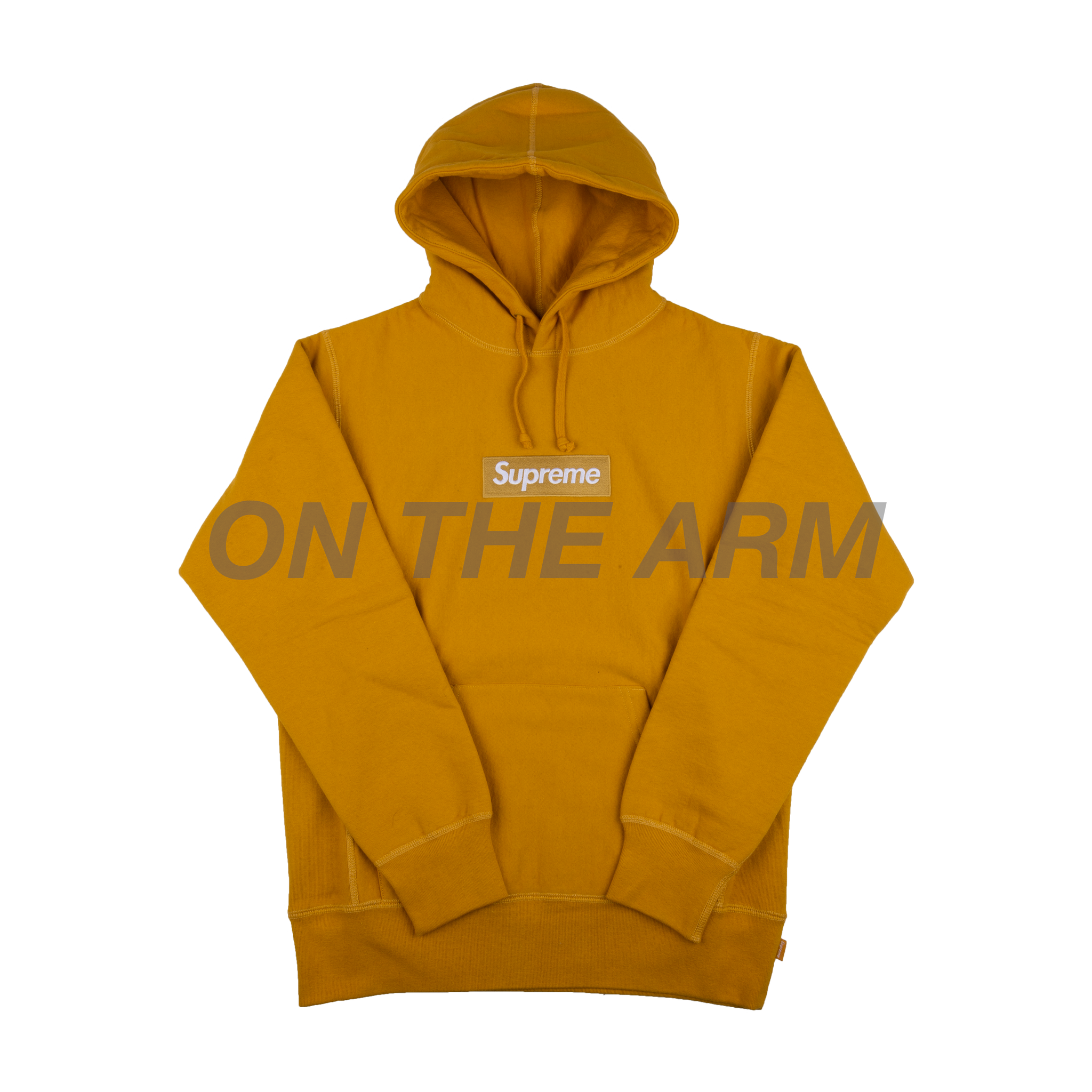 Box Logo Hooded Mustard XL - www.sorbillomenu.com