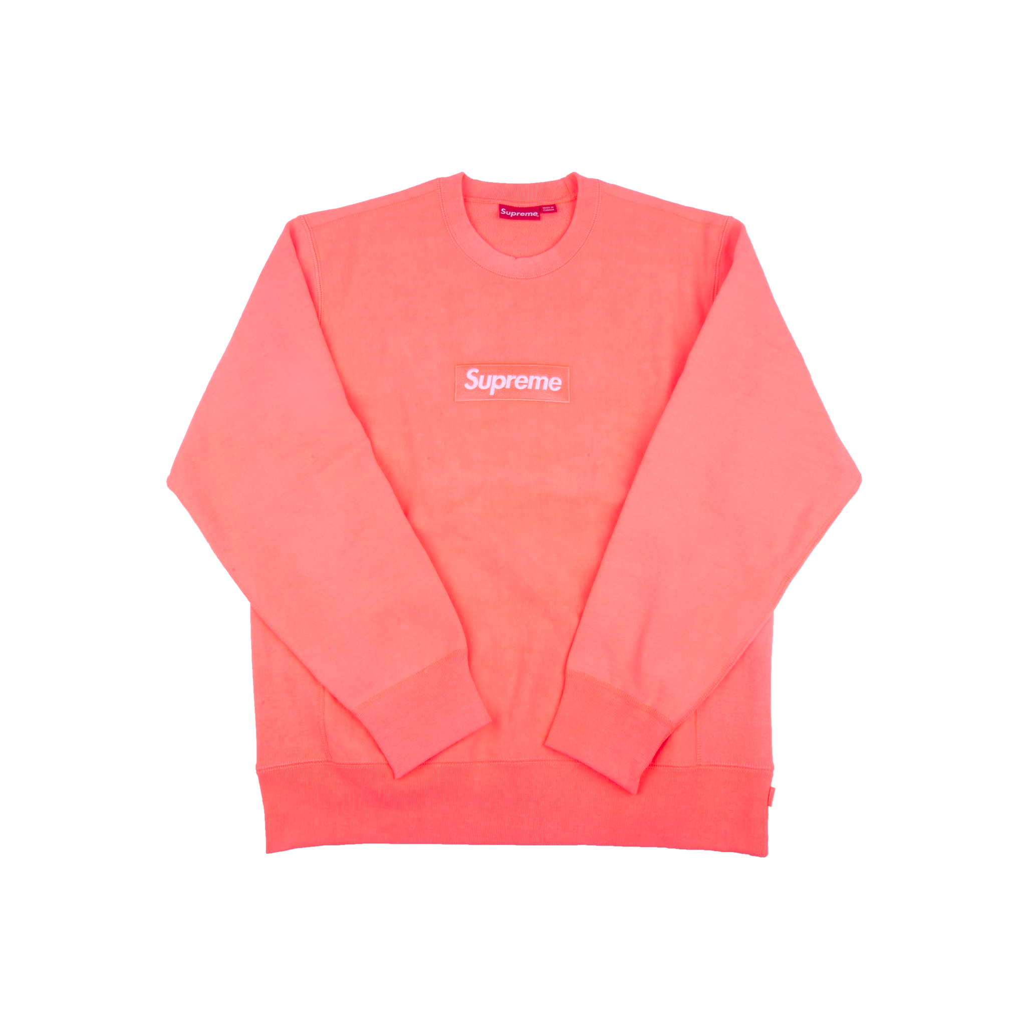supreme fluorescent pink box logo