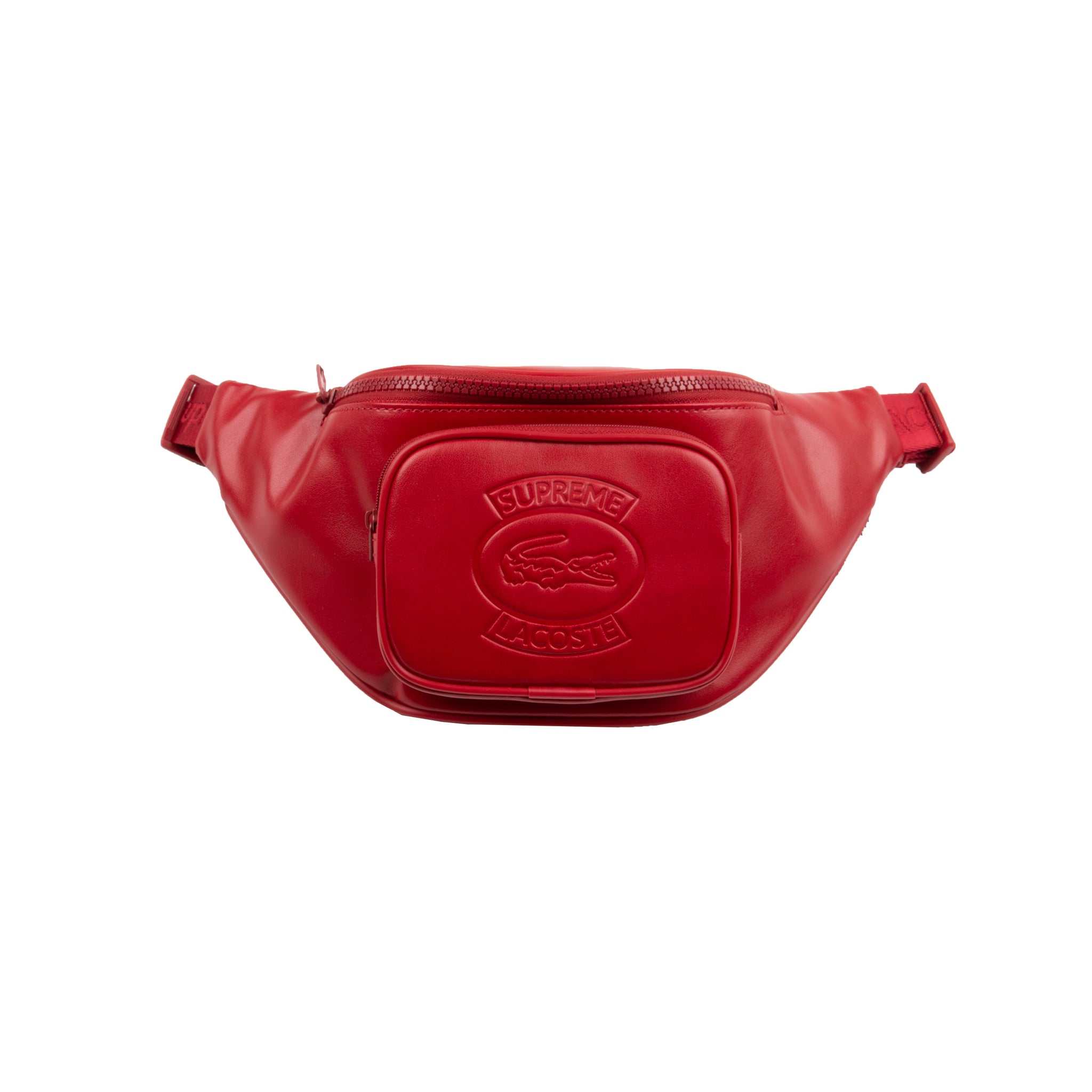 Supreme Red Lacoste Waist Bag – On The Arm