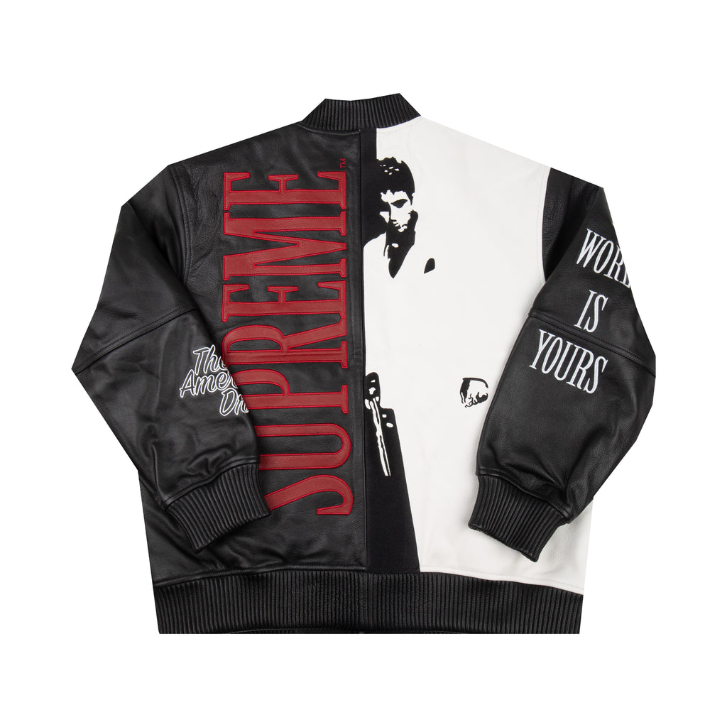 Supreme Scarface Leather Jacket – On The Arm