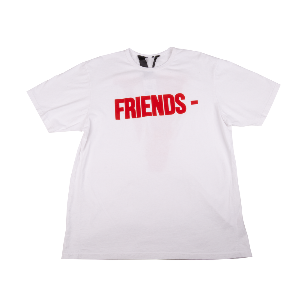 white and red vlone shirt