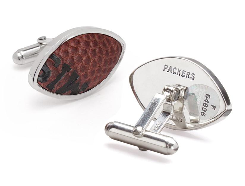 NFL GAME USED FOOTBALL CUFF LINKS