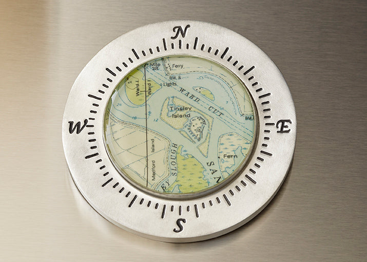 CUSTOMIZABLE NAUTICAL CHART PAPERWEIGHT