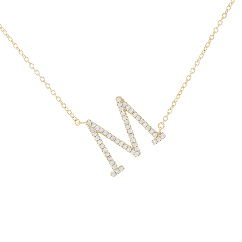 necklace letter m