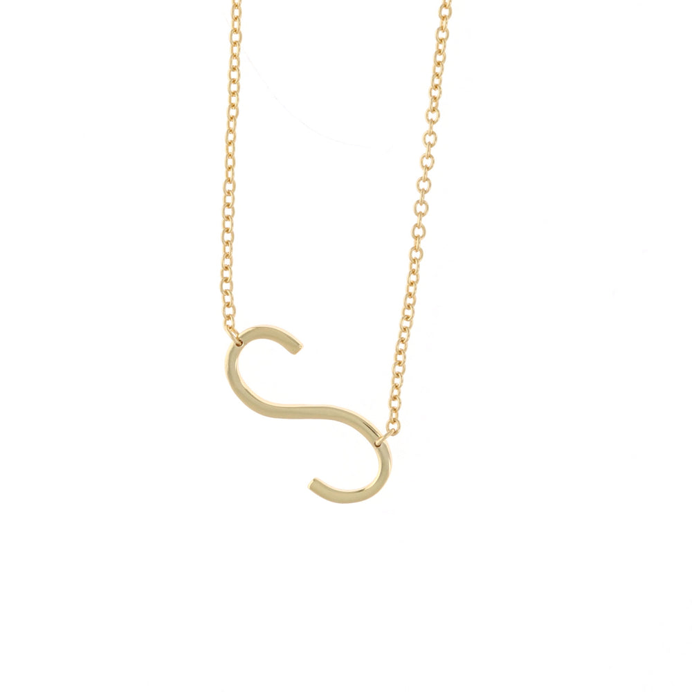 Personalized Letter S Initial Necklace | Alexandra Marks Jewelry