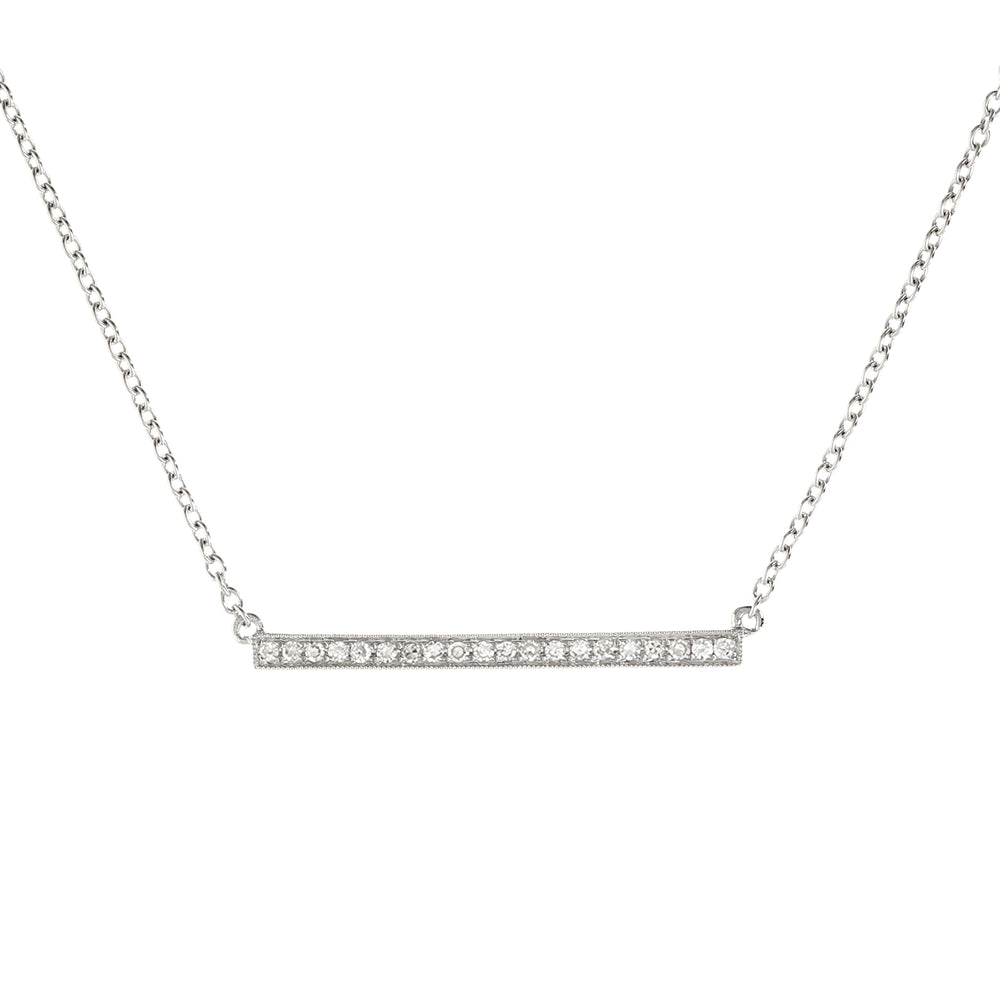 Alexandra Marks Jewelry Letter V Modern Initial Necklace