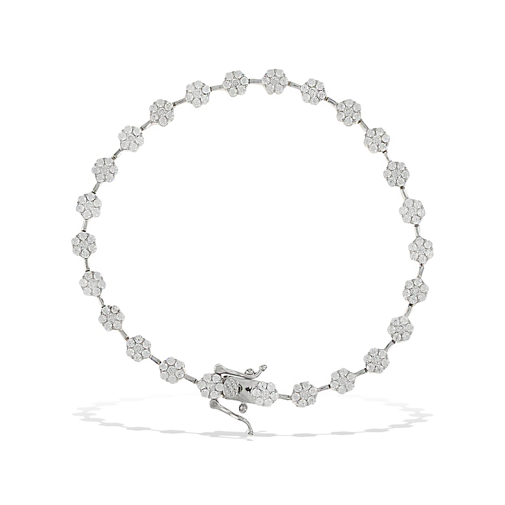  FANZE Tennis Bracelet Initial Cubic Zirconia Tennis