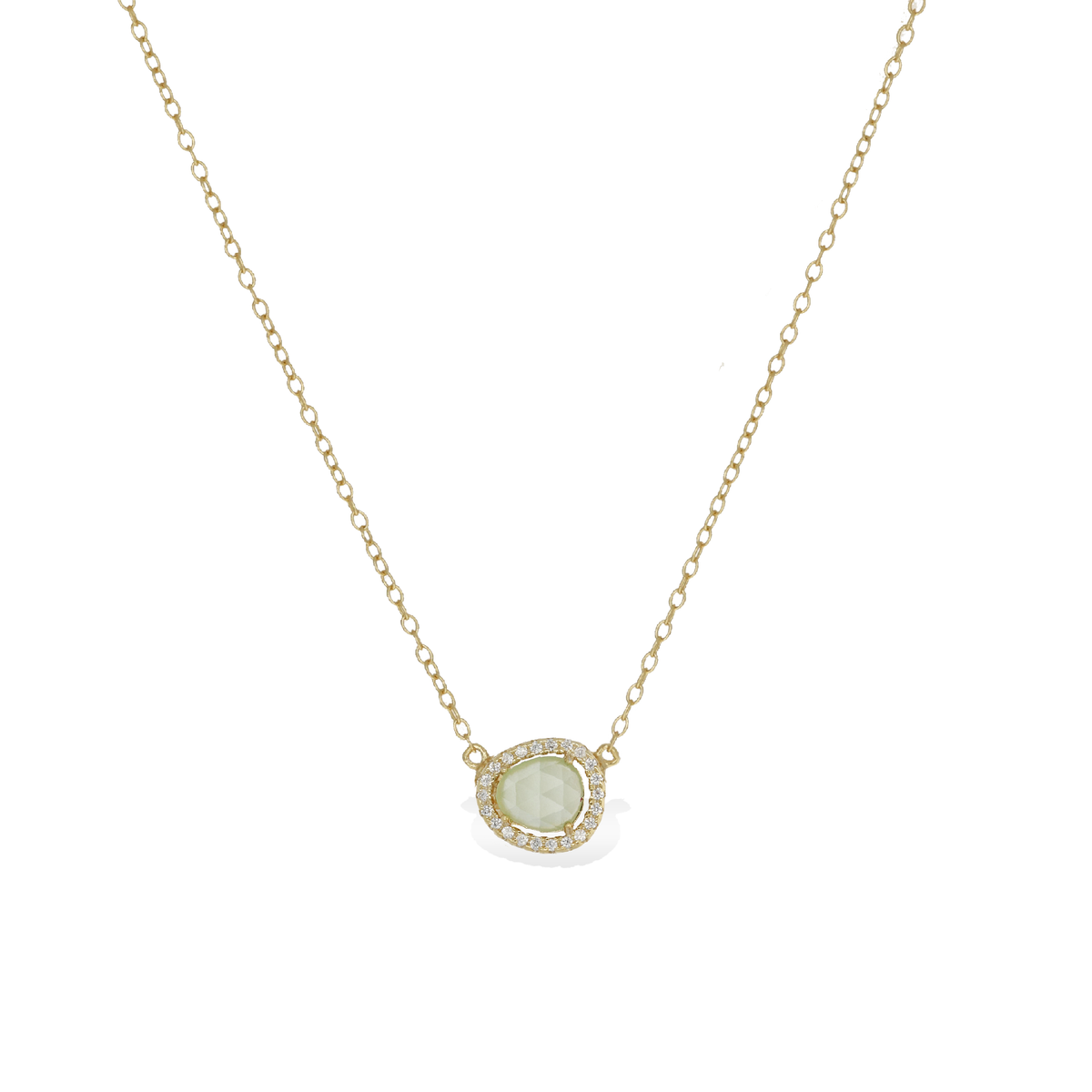 Dainty Aquamarine Gemstone Necklace | Alexandra Marks Jewelry