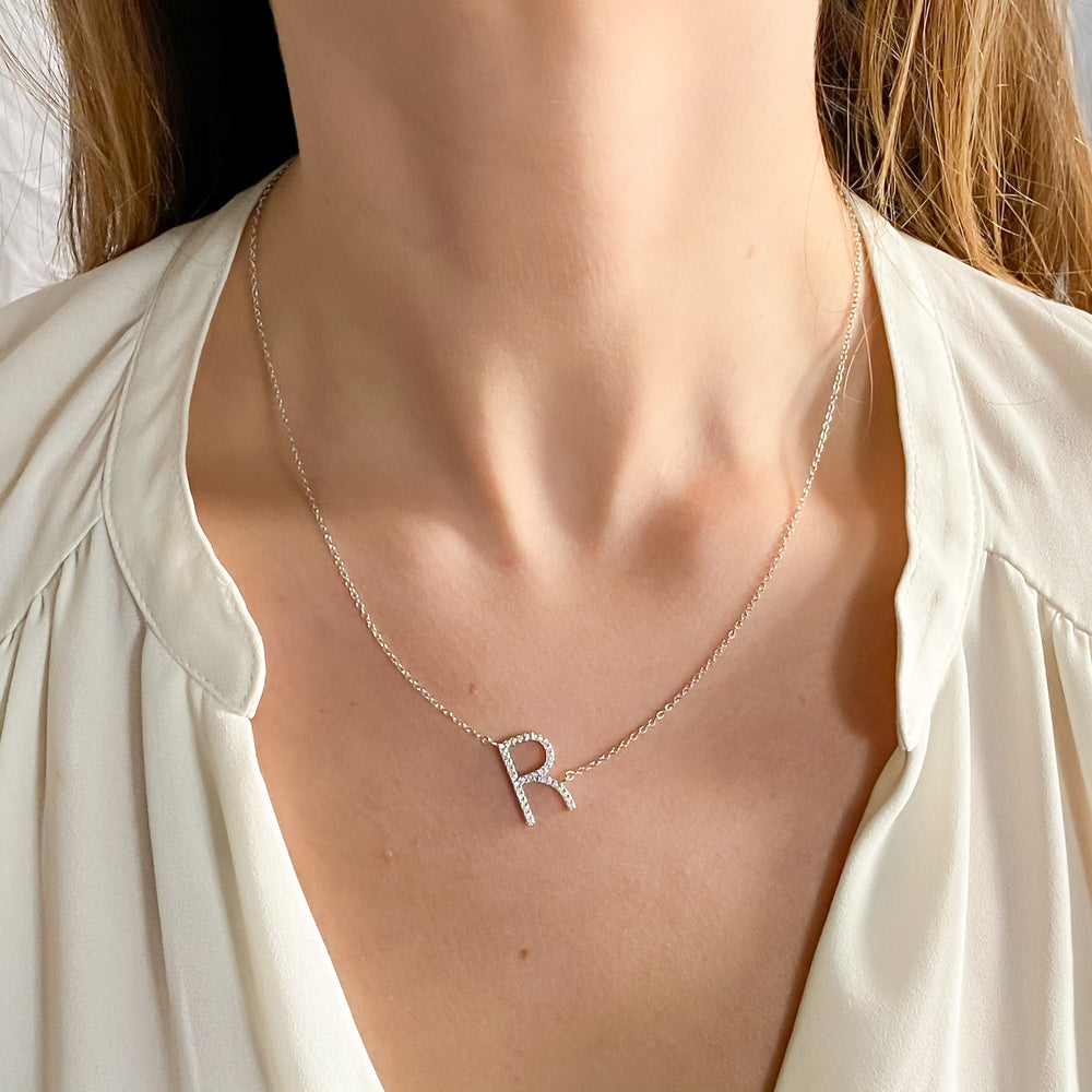 Personalized Letter R Initial Necklace - Alexandra Marks ...
